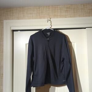 Woolrich Black Bomber Style Full Zip Sweatshirt Women's Size L